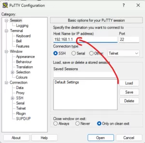 host ip address enigma2